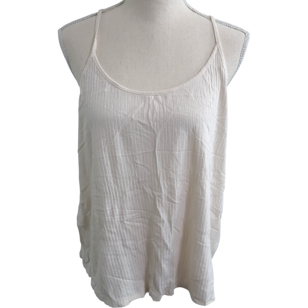 Old Navy Rib-Knit Adjustable Strap Tank Top - Size: M